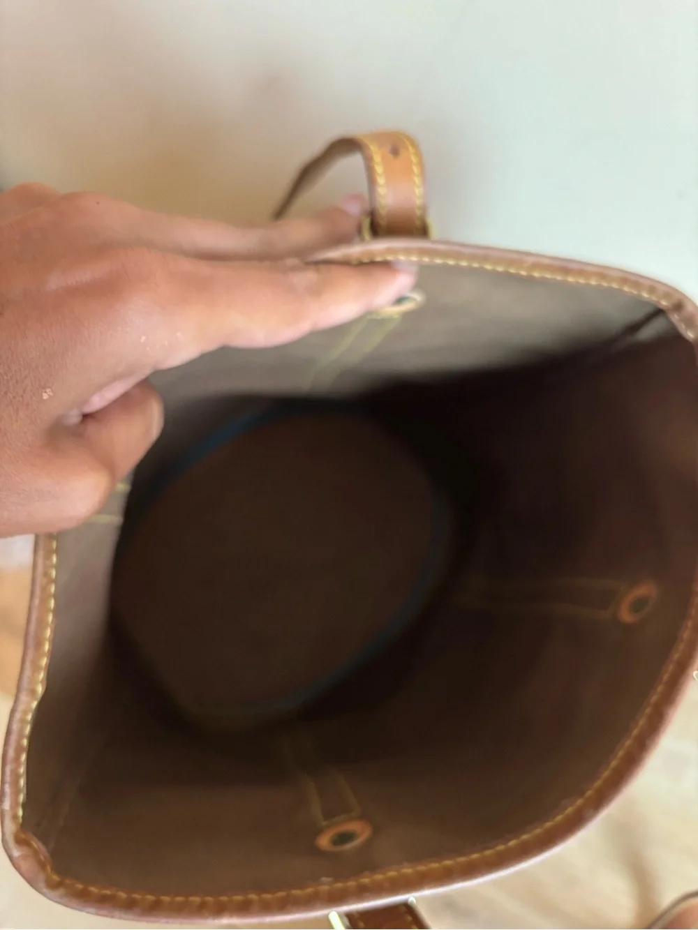 Authentic Louis Vuitton monogram bucket GM